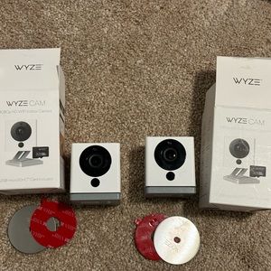 Two WYZE Cam v2 WIFI Security Cameras
